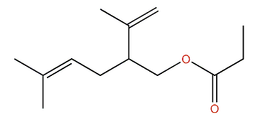 2-Isopropenyl-5-methyl-4-hexenyl propionate